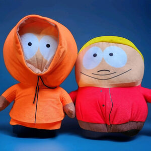 South Park Kenny McCormick & Eric Cartman 12-13" Plush Nov 2024 Excellent RARE